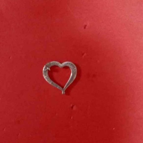 FLOATING HEART PENDANT 2 TONE METAL ON ONE SIDE SAYS "SOME DAYS LOOK BETTER UPSI - Picture 2 of 5